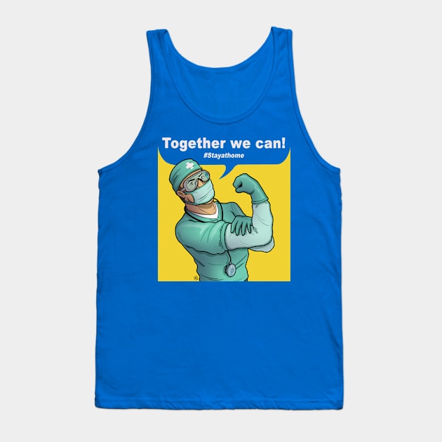 STAY AT HOME Tank Top by FernandoSala